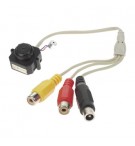 Câmara Pinhole Cor com Audio + Adaptador