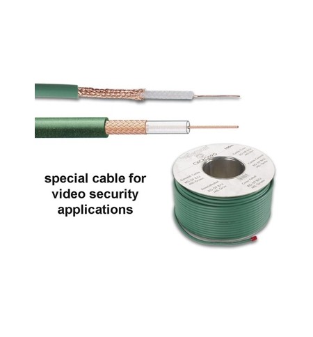 Cabo Coaxial RG-59U B/U Verde Bobine 100m