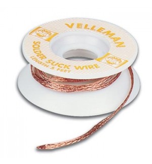 Tranca de dessoldadura em cobre 2mmx1,5m