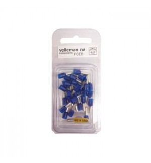 Conector Ponteira para Cravar Azul 2.5mm 30un