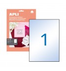 Etiquetas 210x297mm 10Fls A4 Transparente Apli 10un