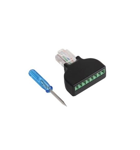 Adaptador Terminal para Aparafusar RJ45 8P8C