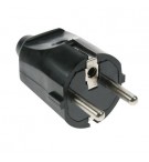 Ficha AC SCHUKO Macho em ABS Macio