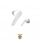 Auriculares Bluetooth Earbuds Freedom Light Benfica Branco