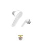 Auriculares Bluetooth Earbuds Freedom Light Benfica Branco