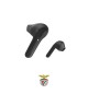Auriculares Bluetooth Earbuds Freedom Light Benfica Preto