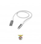 Cabo USB-A 2.0 para Lightning Nylon Benfica 2m Branco