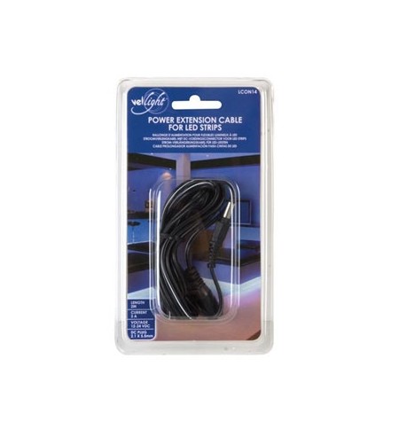 Conector DC com cabo Macho/Fêmea - Extensão 2m