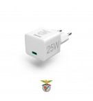 Carregador USB-C PD/QC 25W Rápido Benfica Branco