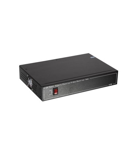 Conjunto 4 Canais Vídeo/Alimentação com Fonte 12V Integrada