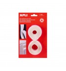 Fitas Velcro 20mmx1m Apli Branco