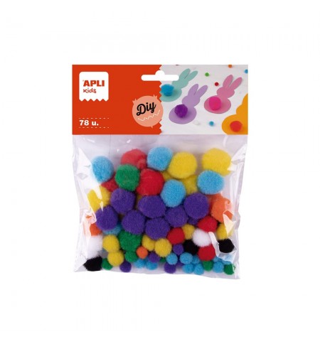 Pom Pom Apli Cores Sortidas 78un