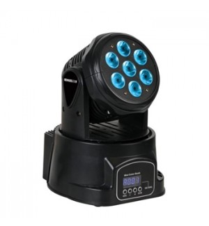 Mini Projetor LED 7x10W RGBW Preto