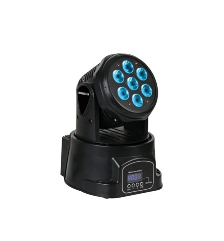 Mini Projetor LED 7x10W RGBW Preto