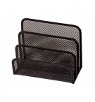 Suporte para Cartas em Rede Metálica Preto