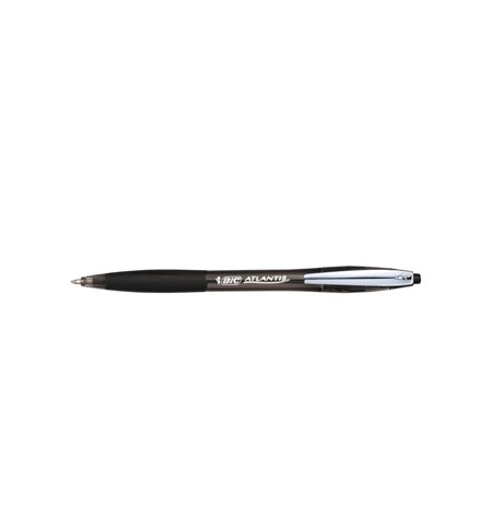 Esferográfica Atlantis Soft BallPoint Retrátil Preto 1mm 1un