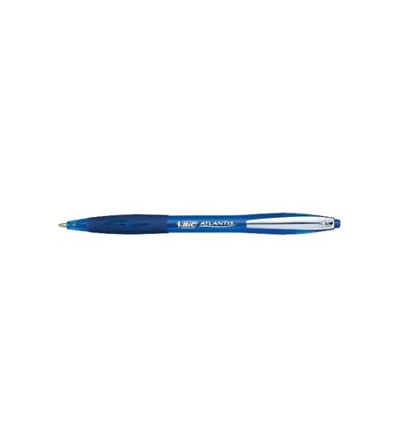 Esferográfica Atlantis Soft BallPoint Retrátil Azul 1mm 1un