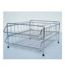 Tabuleiro Secretária 2 Gavetas Arame Cromado