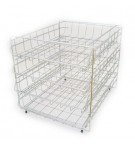 Tabuleiro Secretária 4 Gavetas Arame Cromado