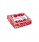Pano Microfibra Terry 35x38cm 240g Vermelho Pack 5un