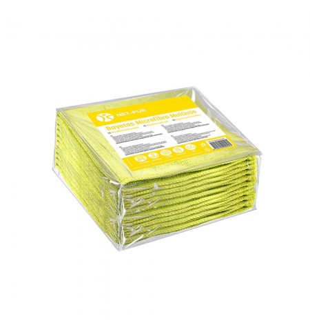 Pano Microfibra Terry 30x40cm 280g Amarelo Pack 10un