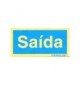Sinalética Saida Plástico Adesivo 17x5.5mm