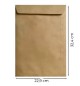 Envelopes Saco 229x324mm C4 Kraft Autodex 50un