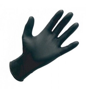 Luvas Nitrilo Tamanho S s/Pó Preto 100un