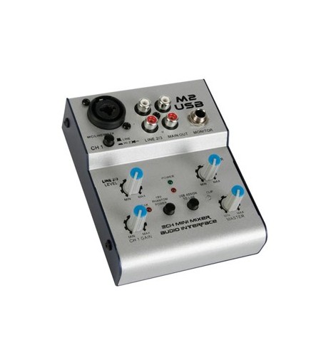 Mini Misturador Áudio USB