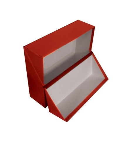 Caixa Arquivo Francês 365x280x100mm Almaço Vermelho