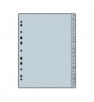 Recarga Separadores p/Agenda 1671020 A/Z, PP 0,13, A5 (ROMA