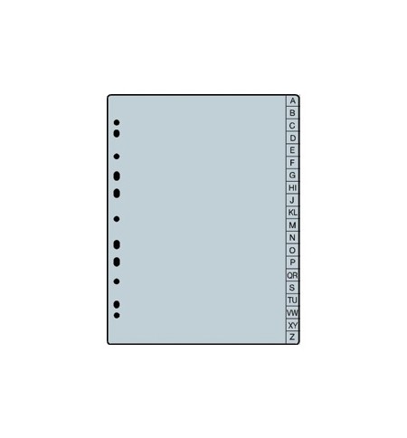 Recarga Separadores p/Agenda 1671020 A/Z, PP 0,13, A5 (ROMA