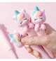 Esferográfica Gel Squishy Unicorn Azul 0,5mm 1un