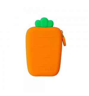 Porta Moedas Silicone Cenoura 1un