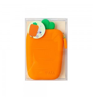 Porta Moedas Silicone Cenoura 1un