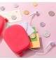 Porta Moedas Silicone Morango 1un