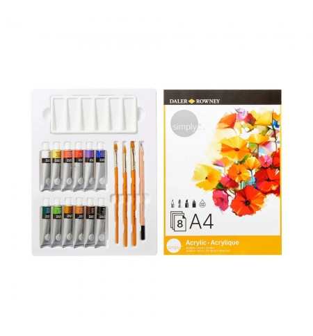 Conjunto Pinturas Simply Set Acrilico 25 Peças