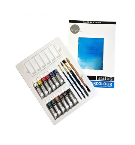 Conjunto Pinturas Simply Set Aguarela 25 Peças