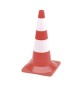 Cone Sinalização/Segurança Branco/Vermelho 50cm