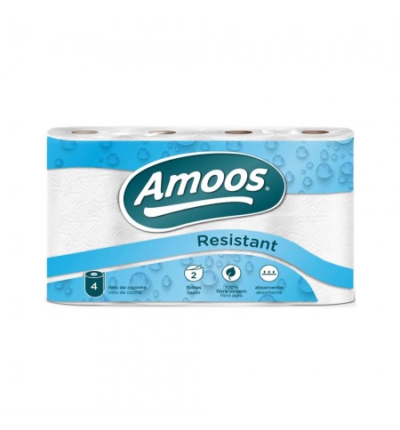 Rolo Cozinha 08,6mx22cm 21g 2Fls Amoos Picotado 4un