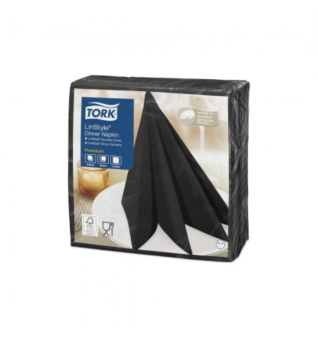 Guardanapos 39x39 1Fl Preto TORK Linstyle 50un