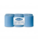 Rolo Toalhas Mão Azul 150mx19cm 2Fls BulkySoft Picotado 6un