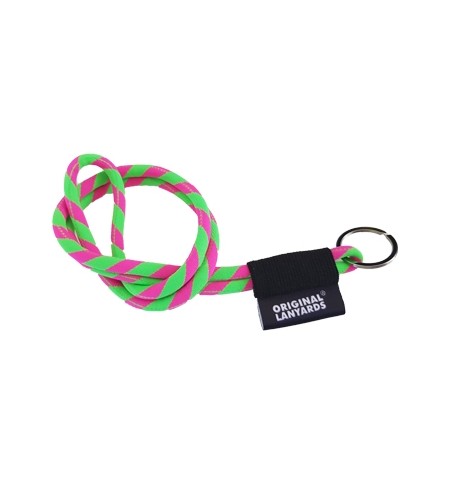 Fita Multiusos Pescoço Tube Long Verde/Rosa ø8x47cm