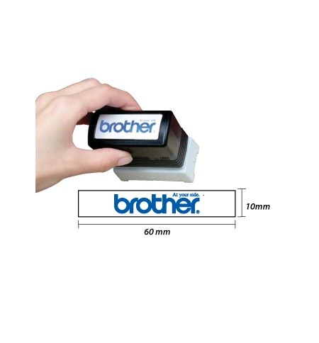 Carimbo 10x60mm Azul Brother PR1060E6P 6un