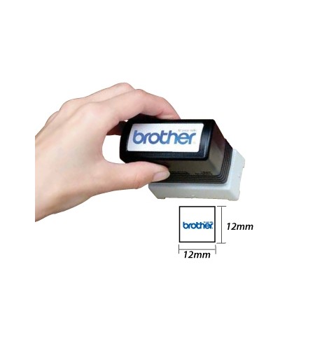 Carimbo 12x12mm Azul Brother PR1212E6P 6un