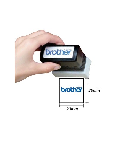 Carimbo 20x20mm Azul Brother PR2020E6P 6un