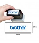 Carimbo 22x60mm Azul Brother PR2260E6P 6un