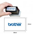 Carimbo 34x58mm Azul Brother PR3458E6P 6un