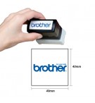 Carimbo 40x40mm Azul Brother PR4040E6P 6un