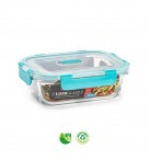 Caixa Hermética Vidro c/ Válvula Luxe 640ml Sortido